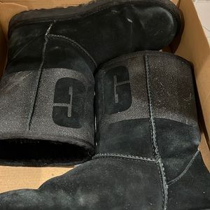 Black Ugg boots worn one season